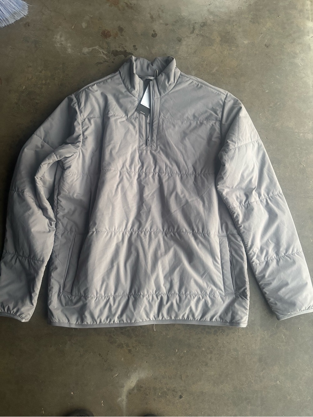 Adidas Ultimate365 Arctic 1/4 Zip Outdoor Jacket Grey Three KA7947 Mens Sz M